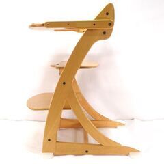 0220525383■ 大和屋 すくすくチェア アーク ベビーチェア 木製テーブル の画像
