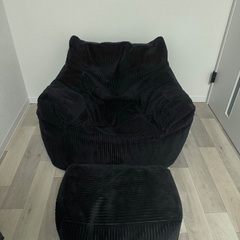 Loosy ビーズソファ　1人掛け　ブラックの画像