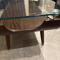 ニトリ ガラステーブルの画像