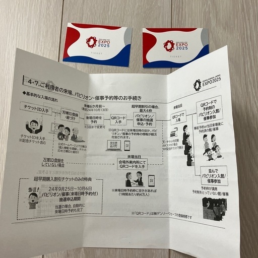 大阪　関西万博　入場券　2枚