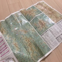 八ヶ岳　地図　蓼科・美ヶ原・霧ヶ峰　　山と高山地図32の画像