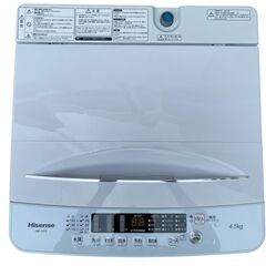 【決まりました】【⭐️全額返金保証⭐️】★Hisense 全自動電気洗濯機 HW-K45E 2023年製の画像