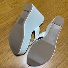 厚底サンダル　ホワイトの画像