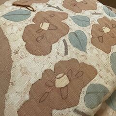 ☆☆　草木染め　座布団　5枚セット　椿　☆☆　の画像
