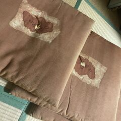 ☆☆　草木染め　座布団　5枚セット　椿　☆☆　の画像