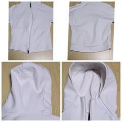 adidas アディダス 長袖パーカー L フード ジップアップ ジャンク品の画像