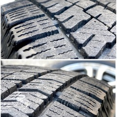 ◆14インチ N-BOX 4本セット スタッドレスタイヤ ブリヂストン VRX2 155/65R14 アルミホイール ホンダ純正 14×4.5J 100×4H +40 軽自動車の画像