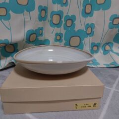 新品未使用【京都庵工房／平鉢】直径約22cmの画像