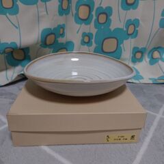 新品未使用【京都庵工房／平鉢】直径約22cmの画像