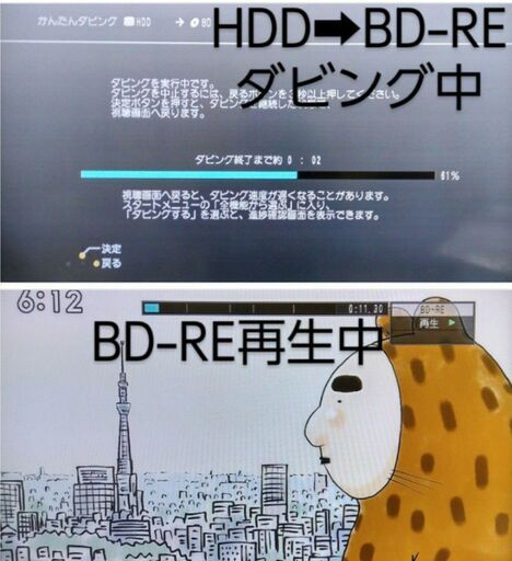 本来の4倍の大容量2TB仕様/パナソニック DMR-BZT600(DMR-BZT800同等)/3番組同時録画/リモコン付/ディーガ/D