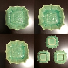 淡路珉平焼　小皿3枚セットの画像