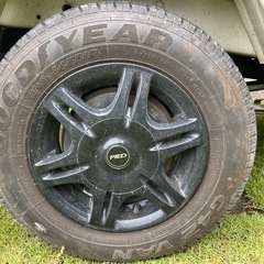 軽トラ 145/R12 アルミホイールタイヤセットの画像