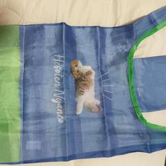 裏表 可愛い 猫柄のエコバッグですの画像