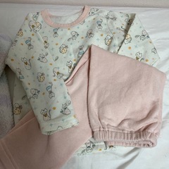 女の子子ども服冬服4点パジャマ110の画像