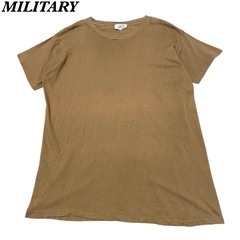 MILITARY CREW NECK T-SHIRTS ブラウン