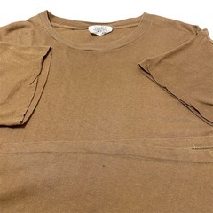 MILITARY CREW NECK T-SHIRTS ブラウンの画像