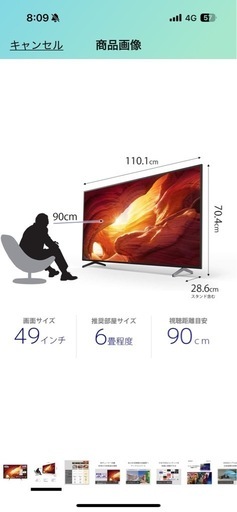 
SONYブラビアKJ-49X9500H  