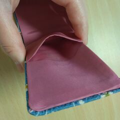 小物入れ　青　花の画像