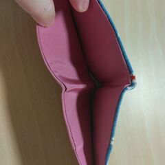 小物入れ　青　花の画像