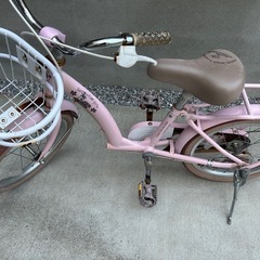16インチキッズ自転車　女の子