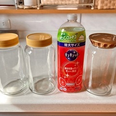 コーヒーの空き瓶6本