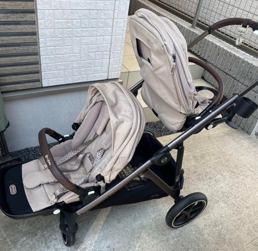 CYBEX サイベックス ガゼルS×シートユニットセット 二人乗りベビーカー