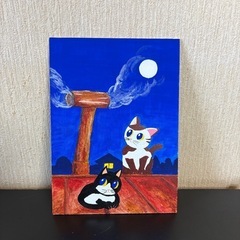 守口みやびのイラスト「けむたい夜」の画像