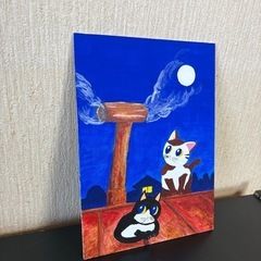 守口みやびのイラスト「けむたい夜」の画像