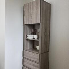 【期間限定値下げ 6/8 12時迄】クオリアル　グレー　食器棚の画像