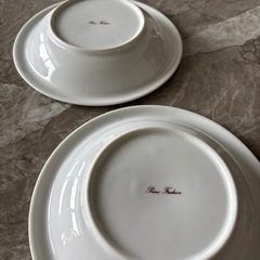 洋食器 プレート 白 丸皿 スープにも 2枚 ほぼ未使用の画像