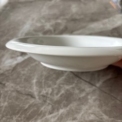 洋食器 プレート 白 丸皿 スープにも 2枚 ほぼ未使用の画像
