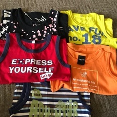 １１０タンクトップ&半袖セット