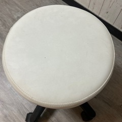高さ調整可能　スツール　ホワイトの画像