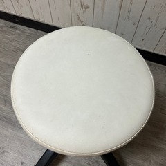 高さ調整可能　スツール　ホワイトの画像