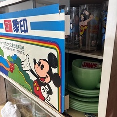 昭和レトロ　販促用看板　象印　ミッキーマウス　 非売品　1961年〜1974年の画像