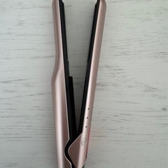 【新品未使用品】ヘアアイロン コードレス ストレート usb充電式 ポーチ付き ピンクゴールドの画像