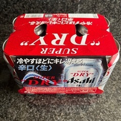 アサヒ　スーパードライ　ビール　6缶　350ml