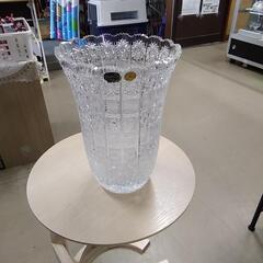 ボヘミアンカットグラス花瓶(箱付き)　83947