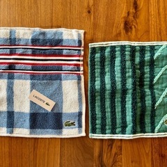 《新品未使用》LACOSTE タオルハンカチ2枚