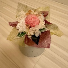 プリザーブドフラワー　花器付き