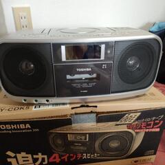 東芝CDラジオカセットレコーダーの画像