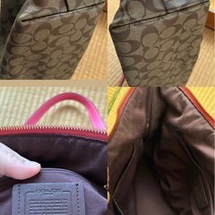 COACHシグネチャートートバッグの画像