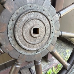 大型船の舵 レトロの画像