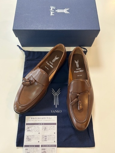 未使用YANKOヤンコ14859タッセルローファービジネスシューズくつクツ革靴