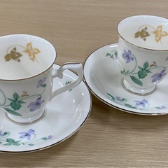  【7F02⑤】UP-TO-DATE カップ&ソーサー2客セット