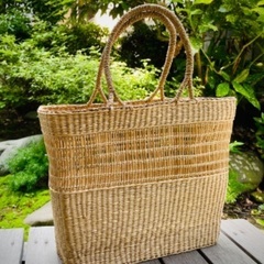 いぐさ編みバッグ