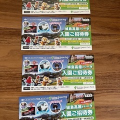 城島高原パーク 入園招待券 6/30まで