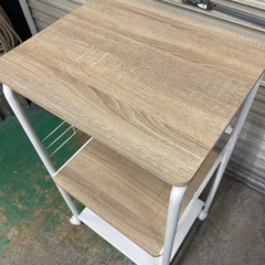 ニトリ レンジ台 稼働棚マルチワゴン キッチンラック レンジラックの画像