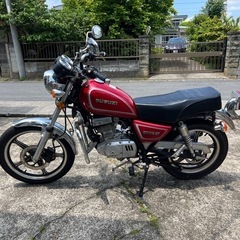 GN125-2F 赤 17670㎞ 実働　軽整備済 調子いいです　通勤通学にの画像