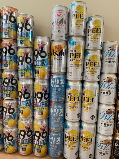 アルコール、お酒、ビール、酎ハイ　など合計78本セット　※リピーター様割引有り